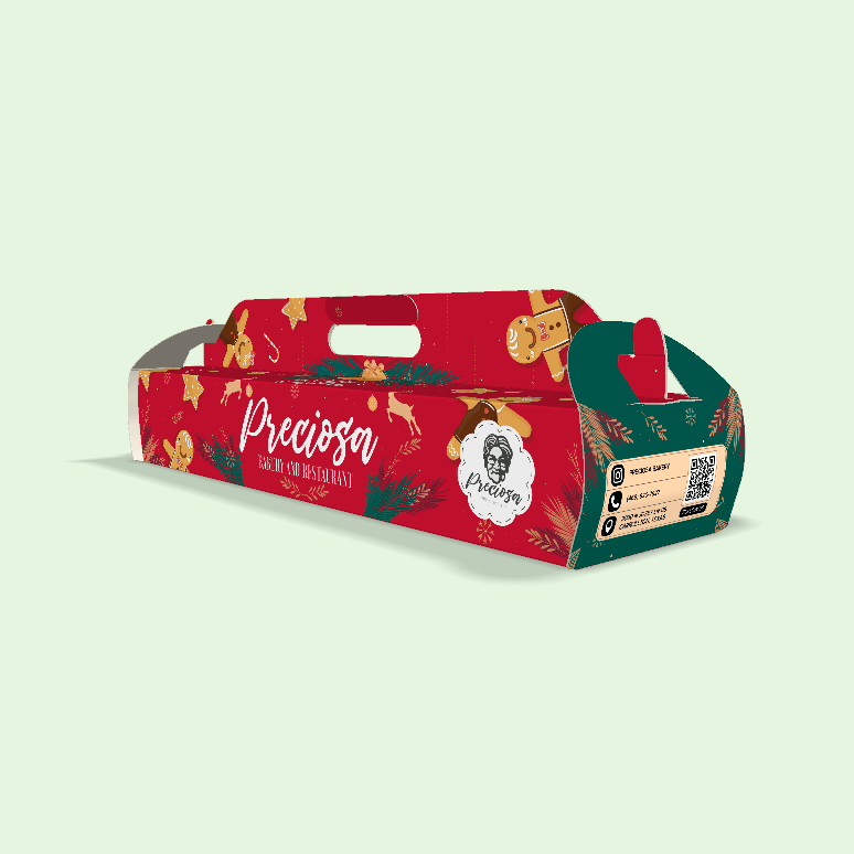 Caja para Pan de Jamón Full Diseño Personalizado en Miami