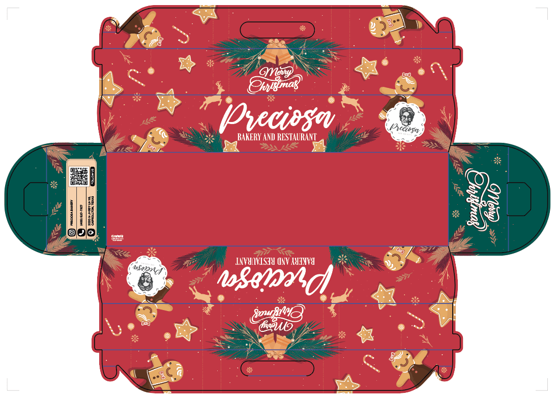 Caja para Pan de Jamón Full Diseño Personalizado en Florida