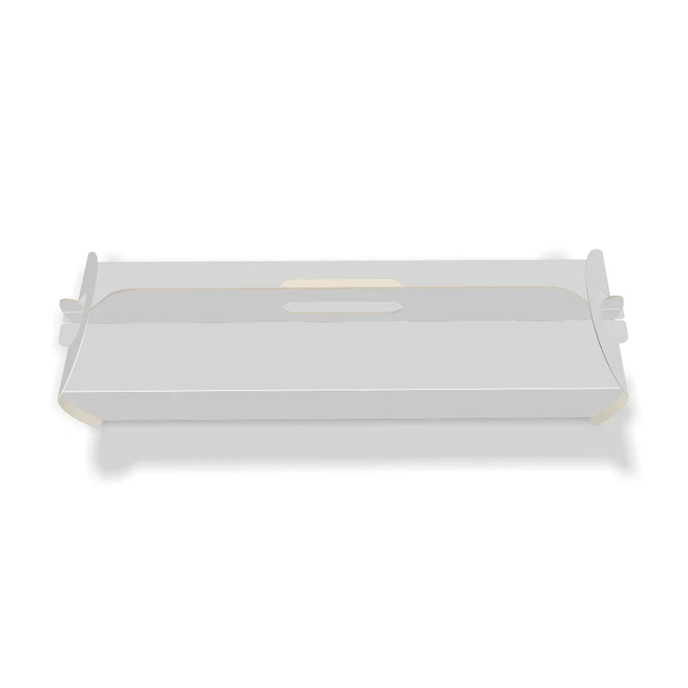 Caja para Pan de Jamón Blanca / Plana