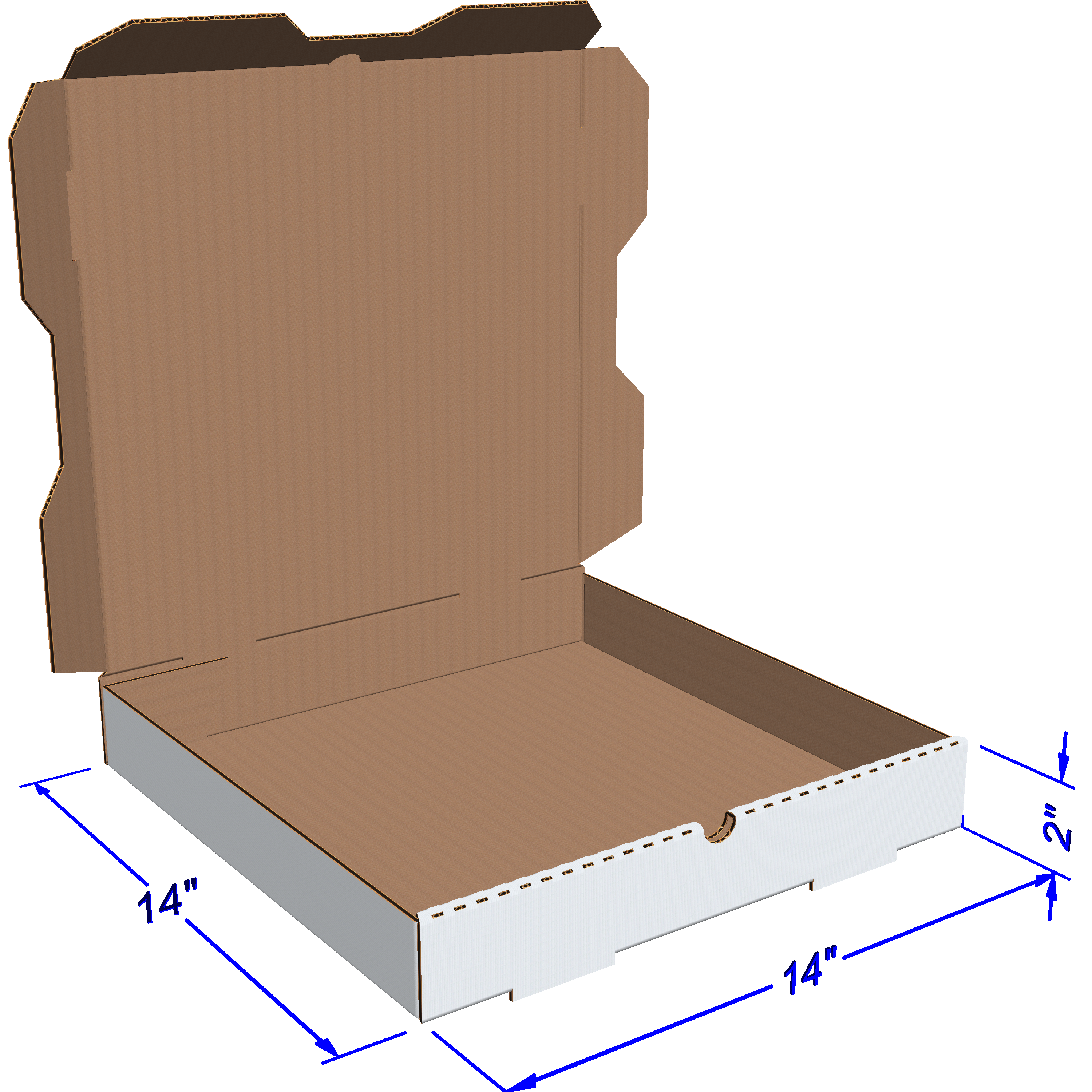 14 inch Corrugated Pizza Box