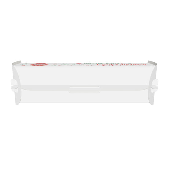 Caja para Pan de Jamón Personalizable con Logos y Social Media (Diseño Feliz Navidad) 