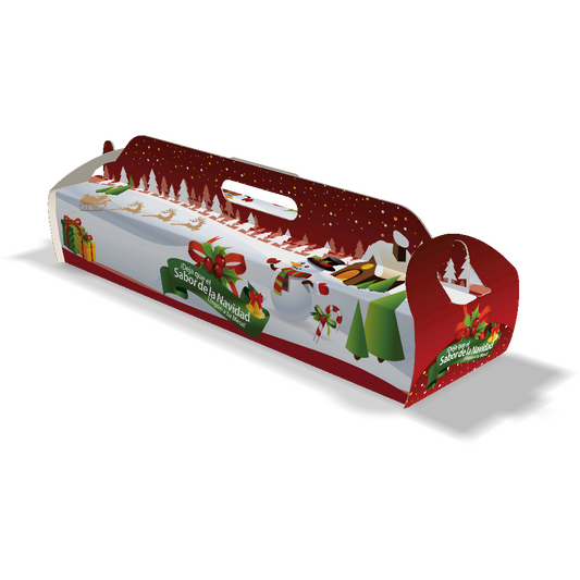 Caja para Pan de Jamón Navideña Generica