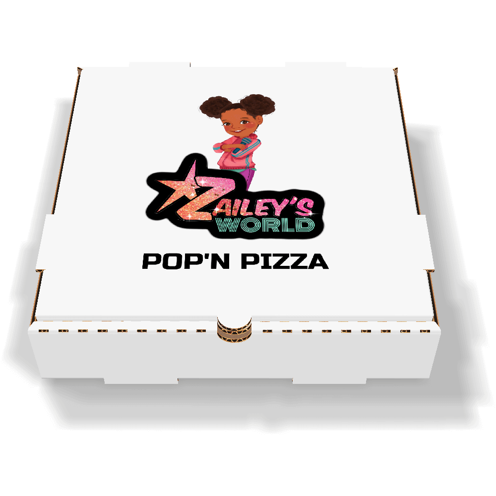 White Pizza Boxes with Custom Logo printed on top – CARTONBAR